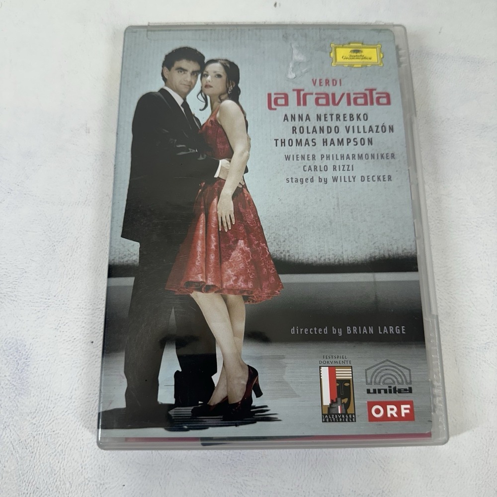 VERDI LA TRAVIATA ANNA NETREBKO ROLANDO VILLAZON DVD DEUTSCHE GRAMMOPHON NM‎
